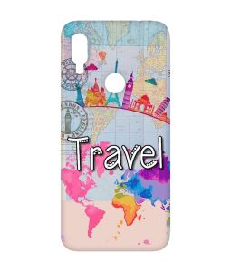 Матовий чохол з рожевими боками на Xiaomi Redmi Note 7/7 Pro :: Подорож. Travel /принт 321/