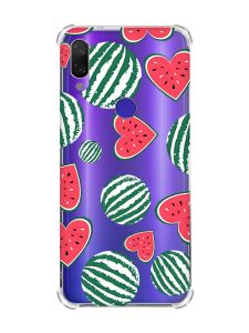 Чохол з потовщеними кутами на Xiaomi Redmi Note 7/7 Pro :: Кавуни сердечка /принт 343/