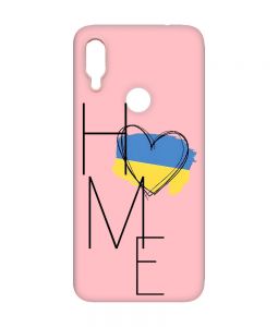 Матовий рожевий чохол на Xiaomi Redmi Note 7/7 Pro :: Дім Україна /принт 353/