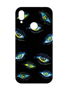 Матовий чорний чохол на Xiaomi Redmi Note 7/7 Pro :: Очі /принт 358/