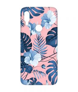 Матовий рожевий чохол на Xiaomi Redmi Note 7/7 Pro :: Тропіки /принт 373/