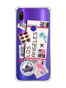 Чохол з потовщеними кутами на Xiaomi Redmi Note 7/7 Pro :: Подорожі. Лос-Анджелес /принт 328/