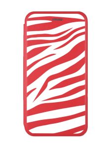 Чохол-книжка з малюнком на Xiaomi Redmi Note 7/7 Pro :: Червоний :: Фон Зебра /принт 91/