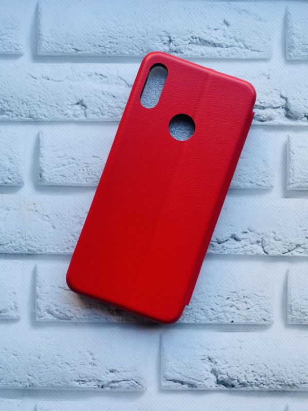 Чохол-книжка з малюнком на Xiaomi Redmi Note 7/7 Pro :: Червоний :: Соняшник /принт 274/