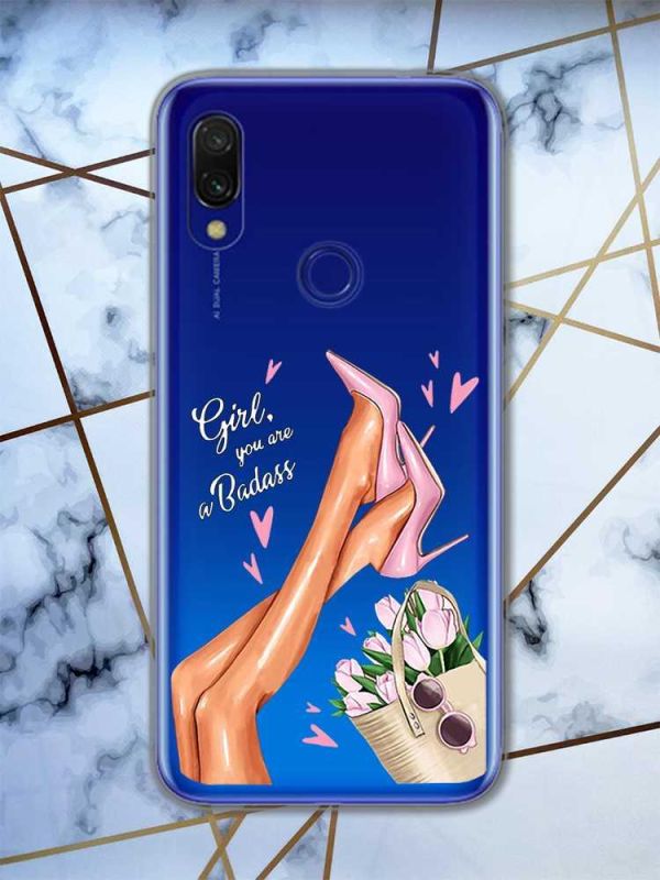 Прозорий чохол на Xiaomi Redmi 7 :: Ніжки /принт 62/