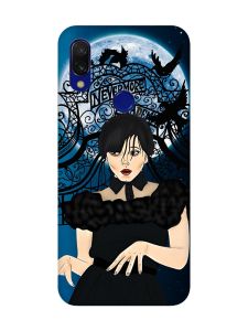 Матовий чохол з рожевими боками на Xiaomi Redmi 7 :: Танець. Венздей /принт 212/