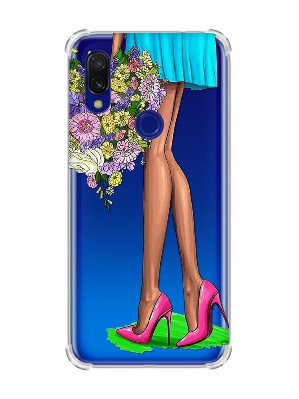 Чохол з потовщеними кутами на Xiaomi Redmi 7 :: Квітковий настрій /принт 226/