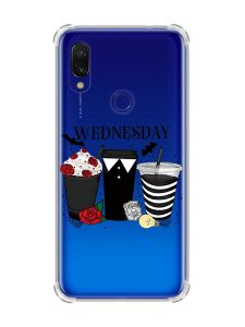 Чохол з потовщеними кутами на Xiaomi Redmi 7 :: Коктейлі. Венздей /принт 216/