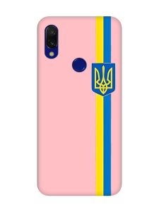 Матовий чохол з рожевими боками на Xiaomi Redmi 7 :: Стрічка Україна /принт 253/