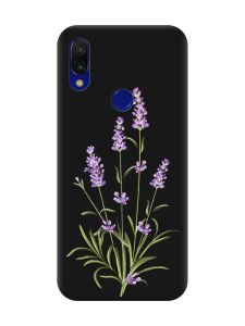 Матовий чохол з чорними боками на Xiaomi Redmi 7 :: Гілочки лаванди /принт 266/