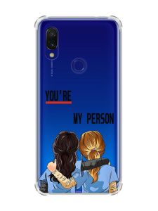Чохол з потовщеними кутами на Xiaomi Redmi 7 :: Подруги з Анатомії /принт 251/