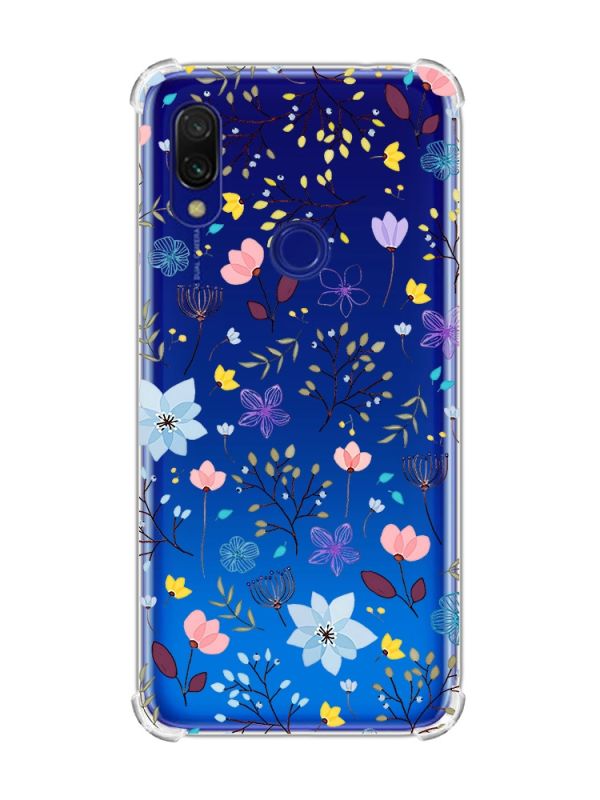 Чохол з потовщеними кутами на Xiaomi Redmi 7 :: Квітковий фон /принт 267/