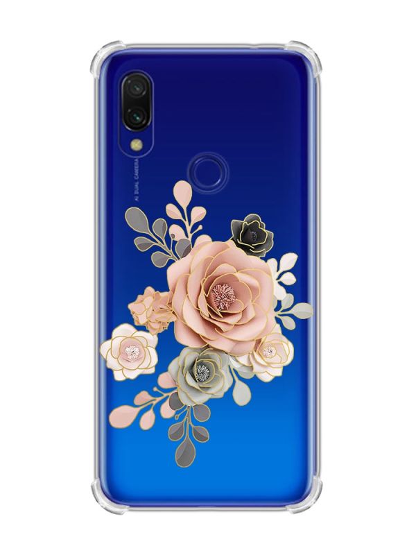Чохол з потовщеними кутами на Xiaomi Redmi 7 :: Троянди /принт 275/