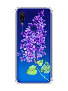 Чохол з потовщеними кутами на Xiaomi Redmi 7 :: Гілочка бузку /принт 280/