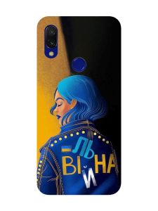 Матовий чохол з рожевими боками на Xiaomi Redmi 7 :: Вільна /принт 252/