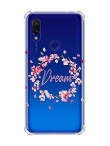 Чохол з потовщеними кутами на Xiaomi Redmi 7 :: Віночок з сакури /принт 284/