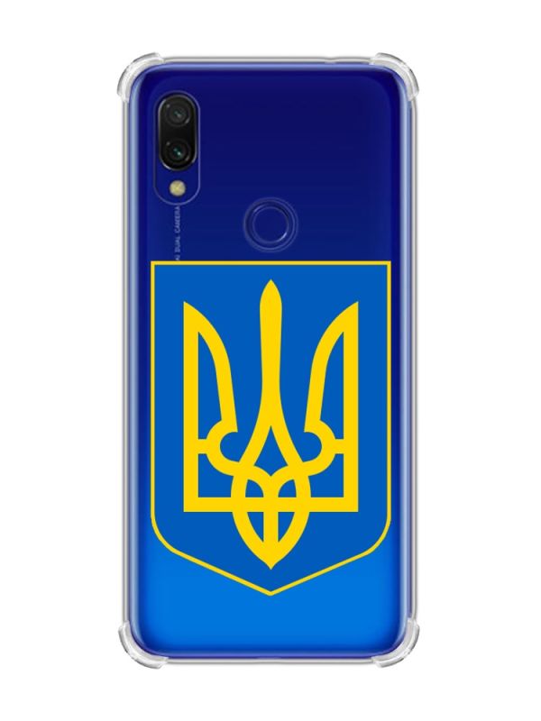 Чохол з потовщеними кутами на Xiaomi Redmi 7 :: Тризуб Україна /принт 256/
