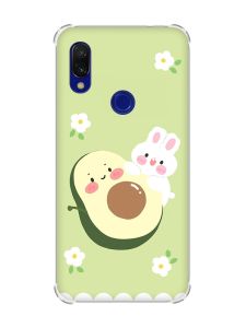 Чохол з потовщеними кутами на Xiaomi Redmi 7 :: Авокадо і зайченя /принт 311/