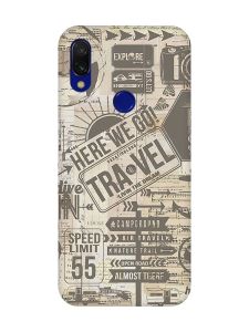 Матовий чохол з чорними боками на Xiaomi Redmi 7 :: Мандри /принт 324/