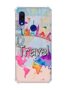 Чохол з потовщеними кутами на Xiaomi Redmi 7 :: Подорож. Travel /принт 321/