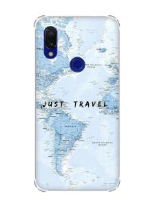 Чохол з потовщеними кутами на Xiaomi Redmi 7 :: Подорожі. Карта /принт 323/