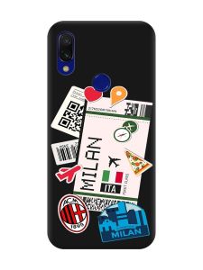 Матовий чохол з чорними боками на Xiaomi Redmi 7 :: Подорожі. Італія /принт 325/