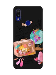 Матовий чохол з чорними боками на Xiaomi Redmi 7 :: Настрій подорожувати /принт 329/