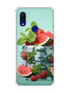 Чохол з потовщеними кутами на Xiaomi Redmi 7 :: Кавунова свіжість /принт 338/