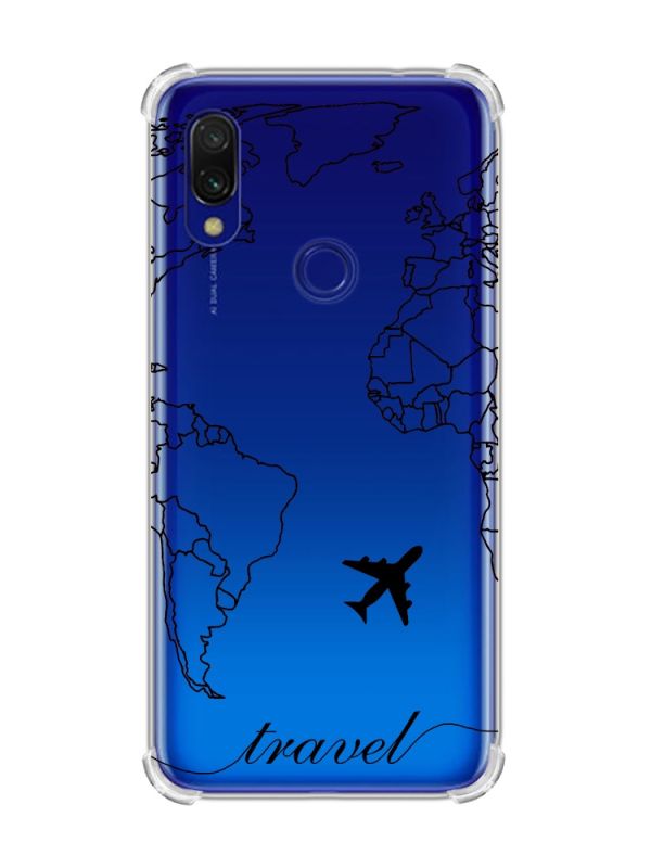 Чохол з потовщеними кутами на Xiaomi Redmi 7 :: Карта. Контур /принт 330/