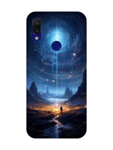 Чохол з чорними боками на Xiaomi Redmi 7 :: Космос /принт 244/