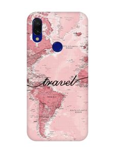 Чохол з чорними боками на Xiaomi Redmi 7 :: Карта /принт 319/