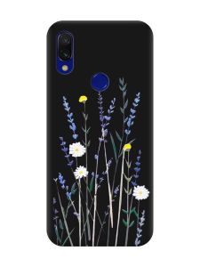 Матовий чохол з чорними боками на Xiaomi Redmi 7 :: Польові квіти /принт 270/