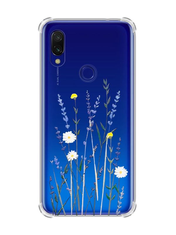 Чохол з потовщеними кутами на Xiaomi Redmi 7 :: Польові квіти /принт 270/