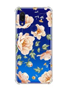 Чохол з потовщеними кутами на Xiaomi Redmi 7 :: Квіти пастельні /принт 277/