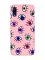 Матовий чохол з рожевими боками на Xiaomi Redmi 7 :: Різнокольорові очі /принт 336/