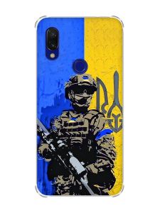 Чохол з потовщеними кутами на Xiaomi Redmi 7 :: Солдат /патріотичний /принт 350/