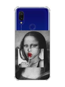 Чохол з потовщеними кутами на Xiaomi Redmi 7 :: Сучасна Мона Ліза /принт 351/