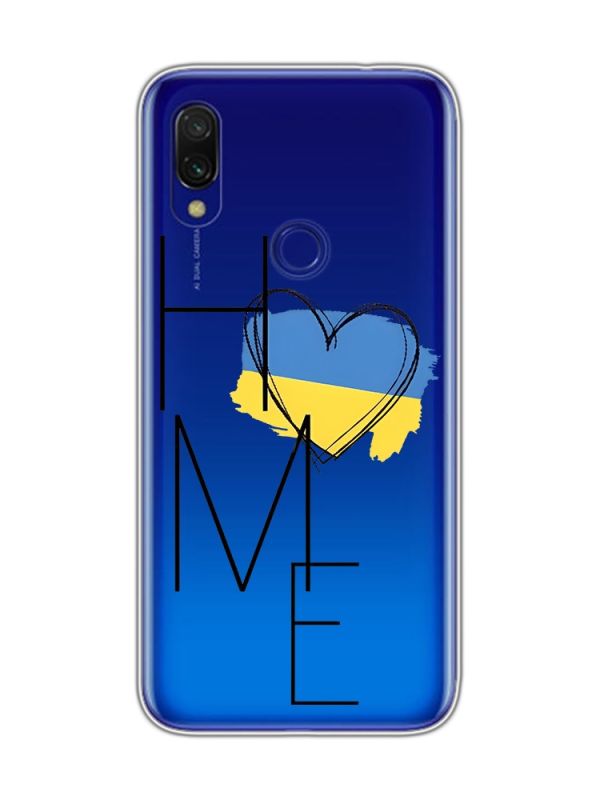 Прозорий чохол на Xiaomi Redmi 7 :: Дім Україна /принт 353/