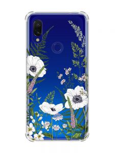 Чохол з потовщеними кутами на Xiaomi Redmi 7 :: Квіти польові /принт 363/