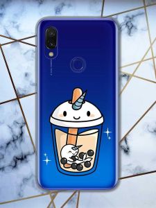 Прозорий чохол на Xiaomi Redmi 7 :: Коктейль Єдиноріг /принт 96/