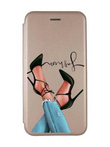 Чохол-книжка з малюнком на Xiaomi Redmi 7 :: Золотий :: Ніжки /принт 60/