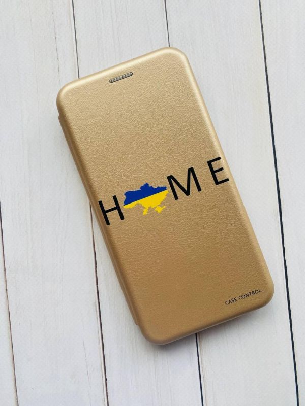 Чохол-книжка з малюнком на Xiaomi Redmi 7 :: Золотий :: Дім Україна /принт 72/
