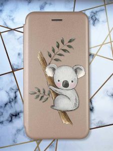 Чохол-книжка з малюнком на Xiaomi Redmi 7 :: Золотий :: Коала /принт 132/