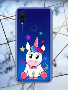Прозорий чохол на Xiaomi Redmi 7 :: Єдиноріг /принт 102/