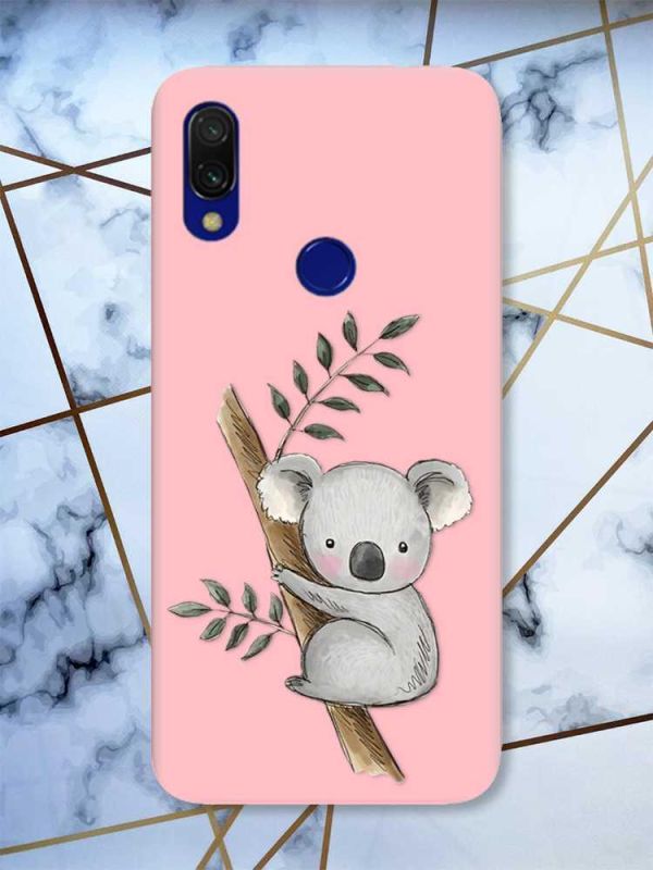 Матовий чохол з рожевими боками на Xiaomi Redmi 7 :: Коала /принт 132/