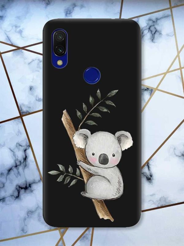 Матовий чохол з чорними боками на Xiaomi Redmi 7 :: Коала /принт 132/