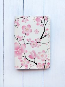 Шкіряна обкладинка на паспорт книжку :: Біла (принт 282)