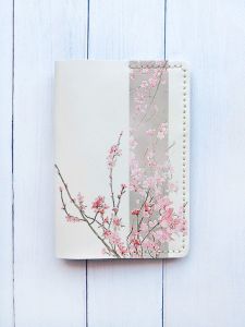 Шкіряна обкладинка на паспорт книжку :: Біла (принт 286)