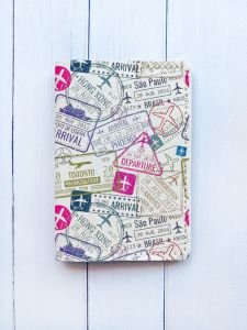 Шкіряна обкладинка на паспорт книжку :: Біла (принт 316)