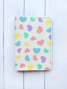 Шкіряна обкладинка на паспорт книжку :: Біла (принт 335)